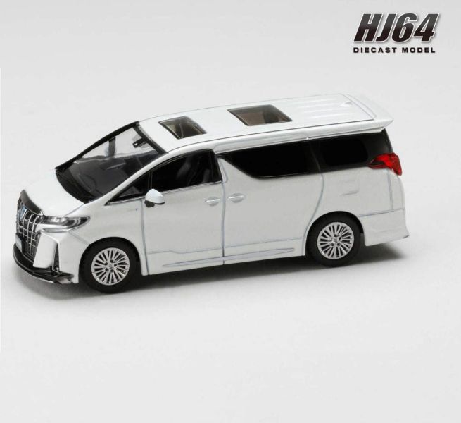 Hobby JAPAN 1/64 豐田 Toyota 阿法 ALPHARD 晶亮珍珠白色 Hobby JAPAN 1/64 豐田 Toyota 阿法 ALPHARD 晶亮珍珠白色