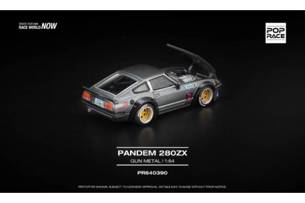 (預購) POP RACE 1/64 PANDEM 280ZX GUNMETAL PR640390 20251028 POP RACE 1/64 PANDEM 280ZX GUNMETAL PR640390