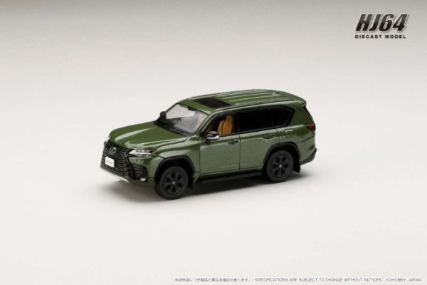 (預購) Hobby JAPAN 1/64 LEXUS LX600 OFFROAD - Hazel Interior 棕色內裝 Terrane Khaki Mica Metallic 金屬大地雲母綠 HJ643061BGR 20251107 Hobby JAPAN 1/64 LEXUS LX600 OFFROAD - Hazel Interior 棕色內裝 Terrane Khaki Mica Metallic 金屬大地雲母綠 HJ643061BGR