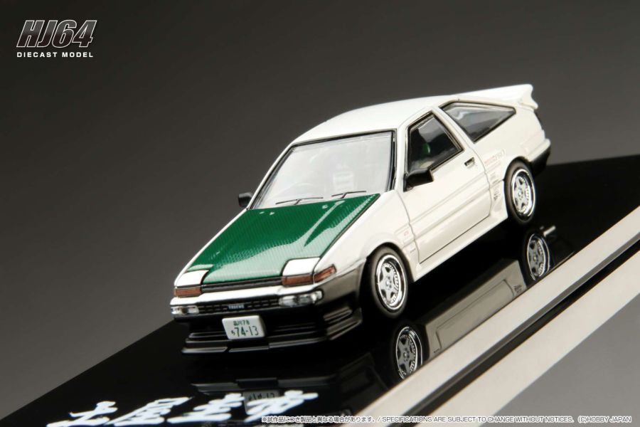 Hobby JAPAN 1/64 豐田 Toyota SPRINTER TRUENO (AE86) 純白 DRIFT KING 甩尾之王 土屋圭市 式樣 Hobby JAPAN 1/64 豐田 Toyota SPRINTER TRUENO (AE86) 純白 DRIFT KING 甩尾之王 土屋圭市 式樣