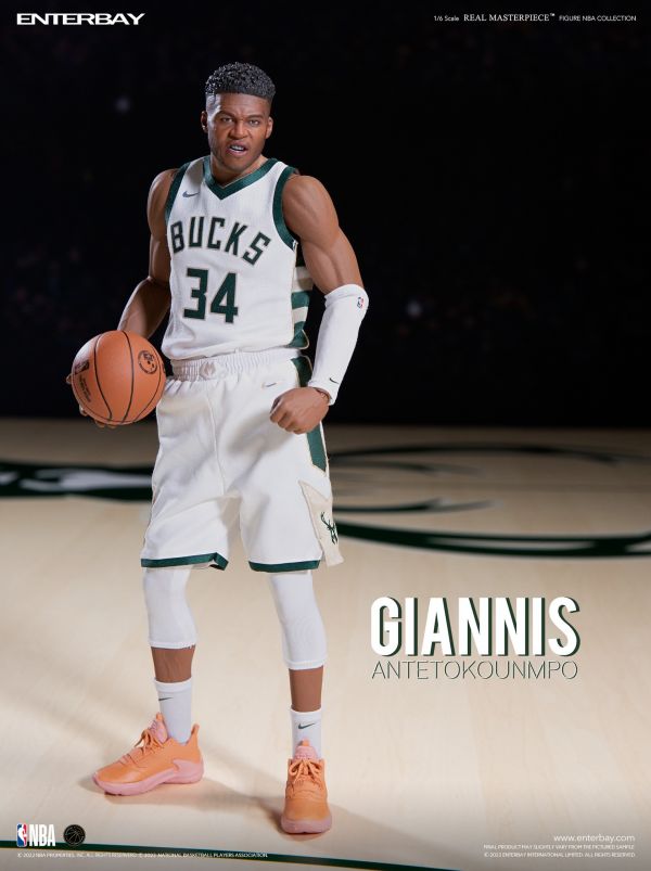 ENTERBAY 1/6 NBA系列 密爾瓦基公鹿隊 字母哥 Giannis Antetokounmpo 揚尼斯·西納·歐格科·安戴托昆波 RM-1088 可動完成品 ENTERBAY,1/6,NBA,系列,密爾瓦基公鹿隊,Giannis Antetokounmpo,揚尼斯,·,西納,·,歐格科,·,安戴托昆波, RM-1088,可動完成品,字母哥 ,