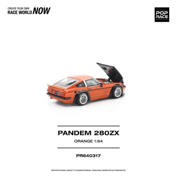 (預購) POP RACE 1/64 日產 PANDEM 280ZX ORANGE PR640317 20260521 POP RACE 1/64 日產 PANDEM 280ZX ORANGE PR640317
