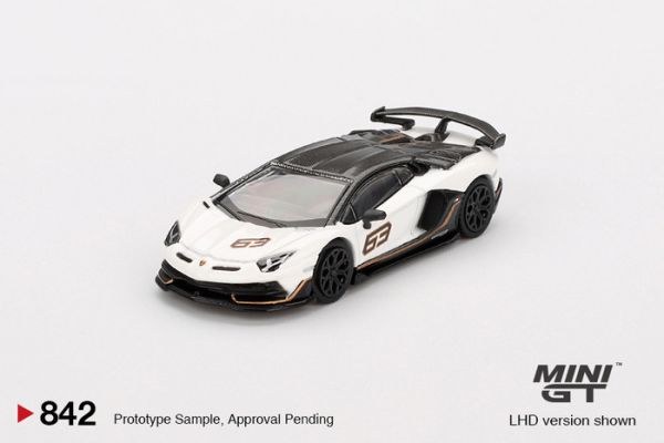 MINIGT 1/64 藍寶堅尼 Lamborghini Aventador SVJ 63  Bianco Asopo LHD 左駕 MGT00842-L MINIGT 1/64 藍寶堅尼 Lamborghini Aventador SVJ 63  Bianco Asopo LHD 左駕 MGT00842-L