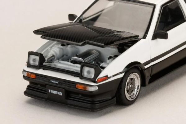 (預購) Hobby JAPAN 1/64 豐田 Toyota SPRINTER TRUENO GT APEX (AE86) Late Ver. Late Ver. JDM Style Carbon Bonnet WHITE /BLACK HJ647052WB 20260810 Hobby JAPAN 1/64 豐田 Toyota SPRINTER TRUENO GT APEX (AE86) Late Ver. Late Ver. JDM Style Carbon Bonnet WHITE /BLACK HJ647052WB