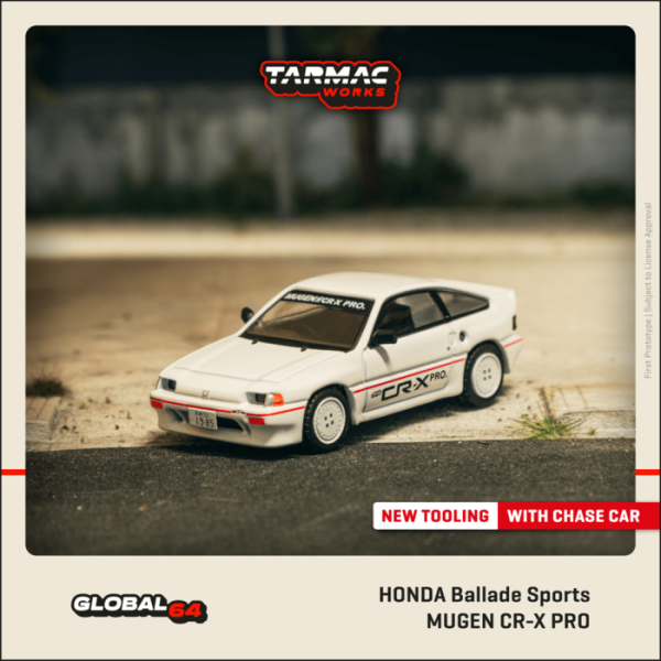 TARMAC WORKS 1/64 本田 HONDA Ballade Sports MUGEN CR-X PRO White T64G-TL058-WH TARMAC WORKS 1/64 本田 HONDA Ballade Sports MUGEN CR-X PRO White T64G-TL058-WH