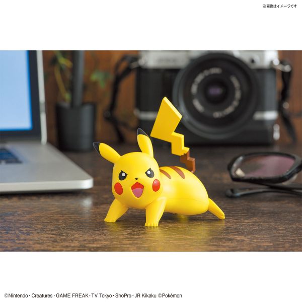 BANDAI 精靈寶可夢 神奇寶貝 Pokemon PLAMO 快組系列 003 皮卡丘 戰鬥姿勢 組裝模型 BANDAI POKEPLA QUICK #03 精靈寶可夢 皮卡丘 戰鬥姿勢 免工具組裝模型