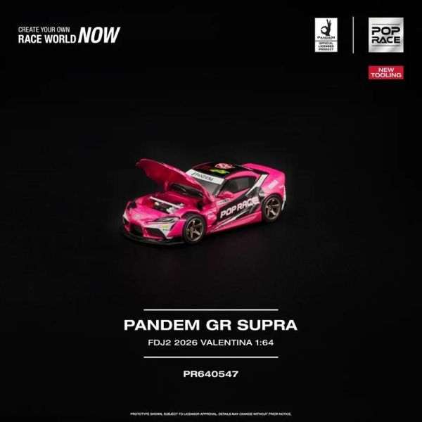 (預購) POP RACE 1/64 PANDEM GR SUPRA FDJ2 VALENTINA PIAZ PR640547 20260923 POP RACE 1/64 PANDEM GR SUPRA FDJ2 VALENTINA PIAZ PR640547