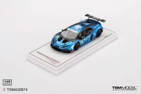 (預購) TSM 1/43 藍寶堅尼 Lamborghini Huracán GT3 EVO2 #78 Forte Racing 2025 IMSA Daytona 24 Hrs TSM430874 20251121 TSM 1/43 藍寶堅尼 Lamborghini Huracán GT3 EVO2 #78 Forte Racing 2025 IMSA Daytona 24 Hrs TSM430874