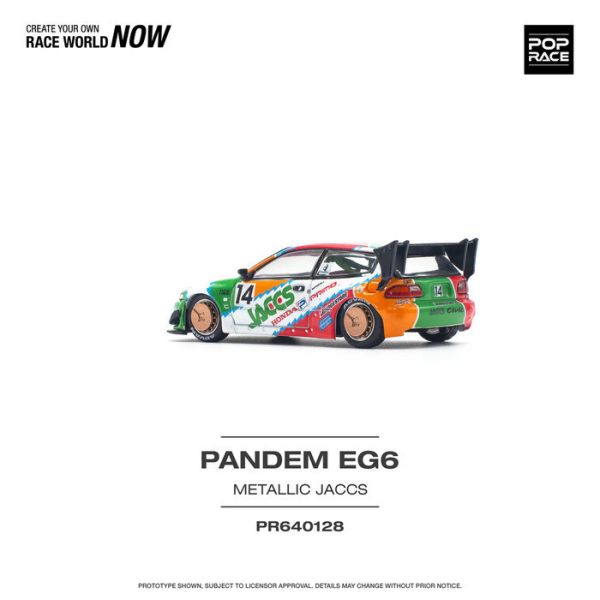 POP RACE 1/64 本田 HONDA PANDEM CIVIC EG6 v1.5 JACCS PR640128 POP RACE 1/64 本田 HONDA PANDEM CIVIC EG6 v1.5 JACCS PR640128
