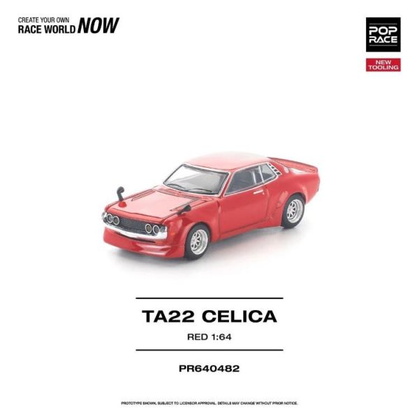 (預購) POP RACE 1/64 TA22 CELICA RED NEW TOOLING PR640482 20260423 POP RACE 1/64 TA22 CELICA RED NEW TOOLING PR640482