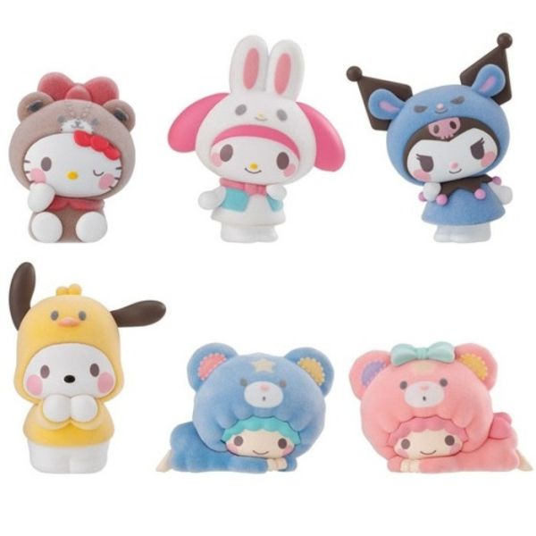 BANDAI 盒玩 三麗鷗動物裝扮植絨公仔 全6種 一中盒10入販售 BANDAI 盒玩 三麗鷗動物裝扮植絨公仔 全6種 一中盒10入販售