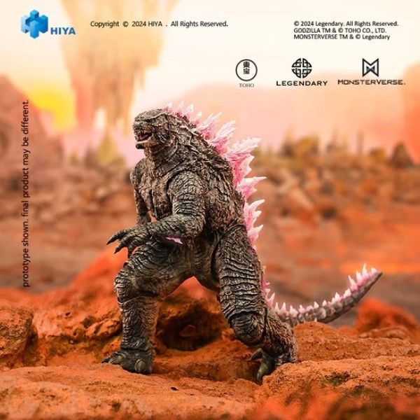 Hiya Toys EBS 哥吉拉⼤戰⾦剛2 帝國崛起哥吉拉 Evolved 粉色背脊 可動完成品 Hiya Toys EBS 哥吉拉⼤戰⾦剛2 帝國崛起哥吉拉 Evolved 粉色背脊 可動完成品