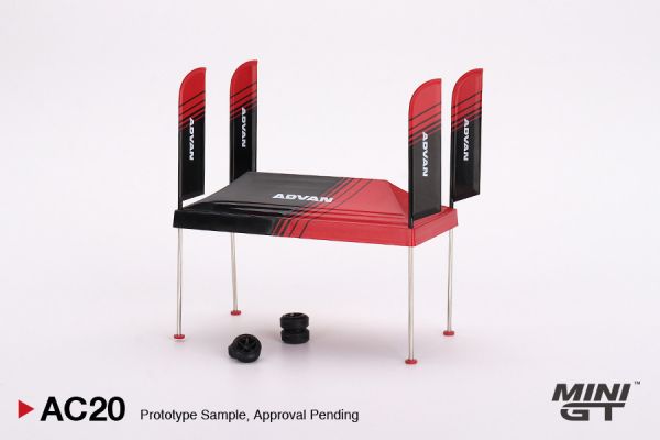 MINIGT 1/64 ADVAN圍場帳篷場景組 Paddock Service Tent Set - ADVAN MINIGT 1/64 ADVAN圍場帳篷場景組 Paddock Service Tent Set - ADVAN