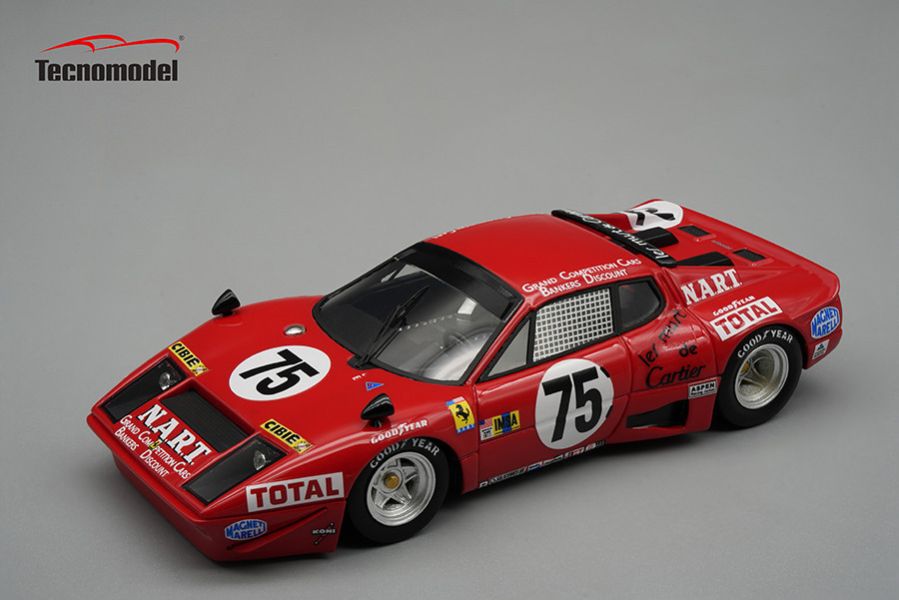 Tecnomodel 1/43 法拉利 Ferrari 365 GTB 4 IMSA - NART  Le mans 1977 car # 75 Drivers - Migault - Guitteny - Cocholopez 利曼24耐1977比賽車 Tecnomodel 1/43 法拉利 Ferrari 365 GTB 4 IMSA - NART  Le mans 1977 car # 75 Drivers - Migault - Guitteny - Cocholopez 利曼24耐1977比賽車