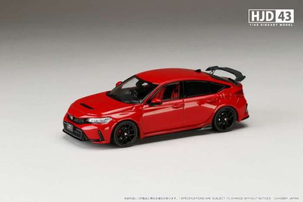 Hobby JAPAN 1/43 本田 Honda CIVIC TYPE-R (FL5) 十一代喜美 火焰紅 HJD431002R Hobby JAPAN 1/43 本田 Honda CIVIC TYPE-R (FL5) 十一代喜美 火焰紅 HJD431002R
