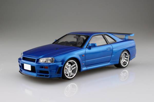 AOSHIMA / 青島 / 1/24 / 頭文字D / 星野好造 / BNE34 日產 Skyline GT-R AOSHIMA,青島,1/24,頭文字D,星野好造,BNE34,日產,Skyline,GT-R