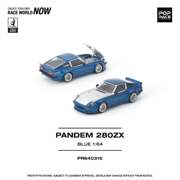 (預購) POP RACE 1/64 日產 Nissan PANDEM 280ZX BLUE 20260129 POP RACE 1/64 日產 Nissan PANDEM 280ZX BLUE