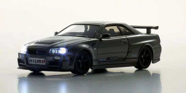 KYOSHO 京商 1/64 日產 Nissan Skyline R34 GT-R NISMO CRS Ver. with LED 07130LGR KYOSHO 京商 1/64 日產 Nissan Skyline R34 GT-R NISMO CRS Ver. with LED 07130LGR