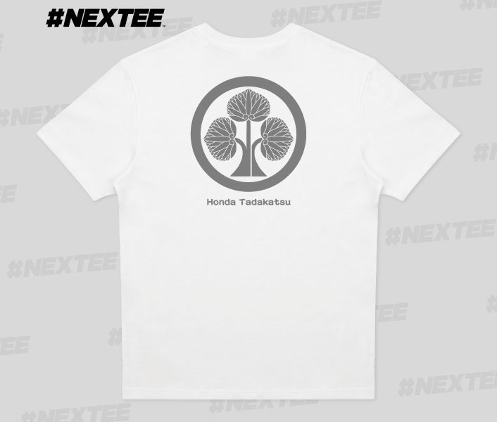 NEXTee KONEKO 本多忠勝 短袖T恤 白色＆黑色 NEXTee KONEKO 本多忠勝 短袖T恤 白色＆黑色