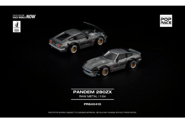 (預購) POP RACE 1/64 日產 PANDEM 280ZX RAW METAL PR640410 20260312 POP RACE 1/64 日產 PANDEM 280ZX RAW METAL PR640410