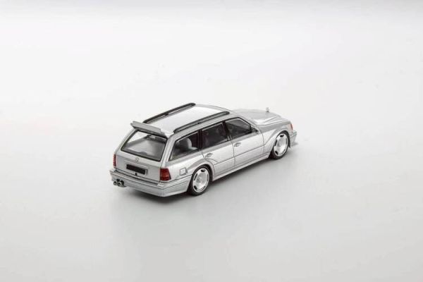 (預購) Mortal 1/64 賓士 MERCEDES-BENZ S124 T MODEII EVO2 銀色 (預購) Mortal 1/64 賓士 MERCEDES-BENZ S124 T MODEII EVO2 銀色