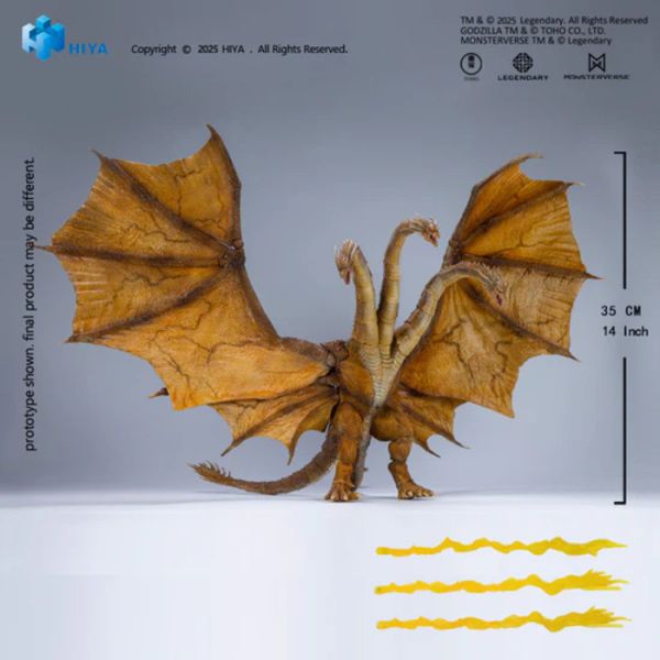 HIYA EXQUISITE BASIC SERIES 無比例 35CM 哥吉拉 怪獸之王 王者基多拉 2.0 可動完成品 HIYA EXQUISITE BASIC SERIES 無比例 35CM 哥吉拉 怪獸之王 王者基多拉 2.0 可動完成品