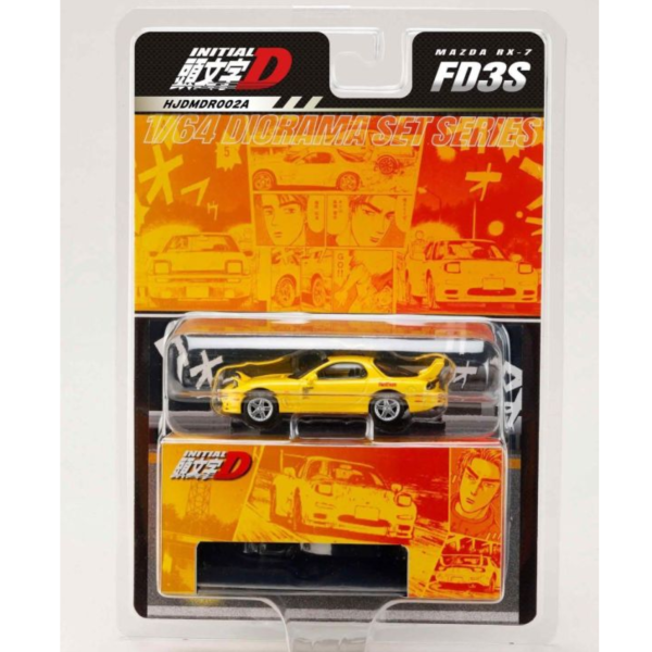 (預購) HOBBY JAPAN 1/64 馬自達 Diorama Set Series MAZDA RX-7 (FD3S) RedSuns / Initial D 高橋啟介VS藤原拓海 對戰場合 20261027 HOBBY JAPAN 1/64 馬自達 Diorama Set Series MAZDA RX-7 (FD3S) RedSuns / Initial D 高橋啟介VS藤原拓海 對戰場合