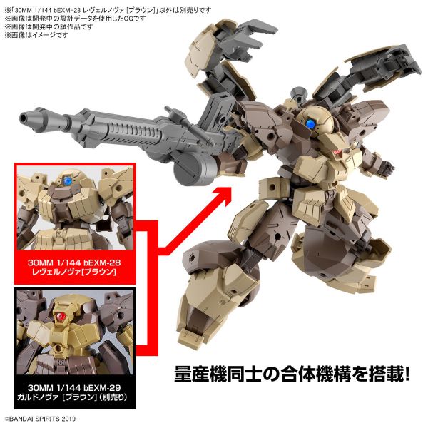BANDAI 1/144 30MM bEXM-28 萊貝爾諾瓦 棕色 組裝模型 BANDAI 1/144 30MM bEXM-28 萊貝爾諾瓦 棕色 組裝模型