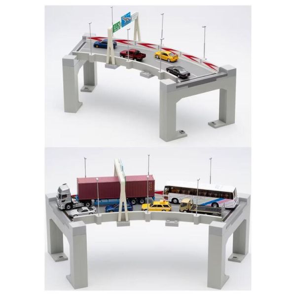 (預購) TOMYTEC 1/64 TOMICARAMA Vintage 11a Highway Curve Type A (預購) TOMYTEC 1/64 TOMICARAMA Vintage 11a Highway Curve Type A