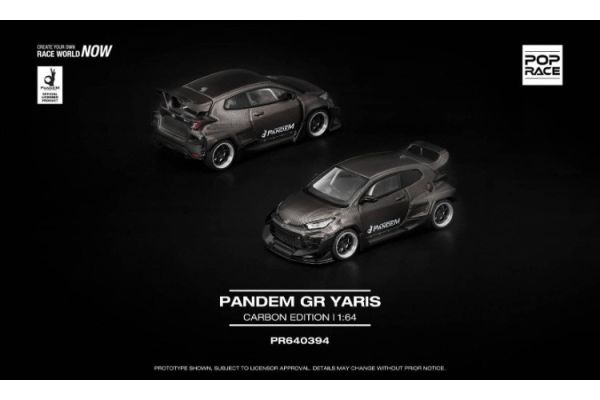 (預購) POP RACE 1/64 PANDEM GR YARISCARBON EDITION 碳纖維式樣 PR640394 20251028 POP RACE 1/64 PANDEM GR YARISCARBON EDITION 碳纖維式樣 PR640394
