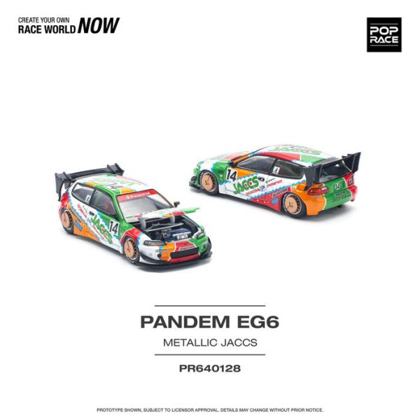 POP RACE 1/64 本田 HONDA PANDEM CIVIC EG6 v1.5 JACCS PR640128 POP RACE 1/64 本田 HONDA PANDEM CIVIC EG6 v1.5 JACCS PR640128