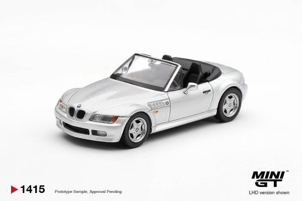 (預購) [吊卡版] [盒裝版 LHD RHD] MINIGT 1/64 寶馬 BMW Z3 Titanium Silver 分別販售 20261022 [吊卡版] [盒裝版 LHD RHD] MINIGT 1/64 寶馬 BMW Z3 Titanium Silver 分別販售