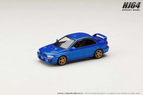 (預購) Hobby JAPAN 1/64 本田 SUBARU IMPREZA WRX Type RA STi Ver.Ⅳ V-Limited 1998 SONIC BLUE MICA HJ644013BBL 20260709 Hobby JAPAN 1/64 本田 SUBARU IMPREZA WRX Type RA STi Ver.Ⅳ V-Limited 1998 SONIC BLUE MICA HJ644013BBL