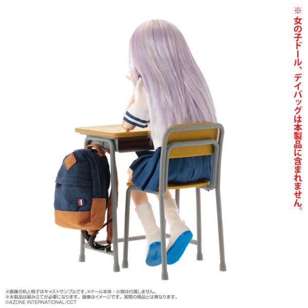 AZONE 1/6 學校課桌椅 組裝模型  AZONE,1/6,學校課桌椅,組裝模型, 