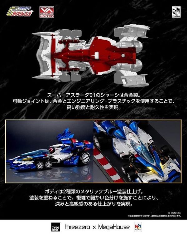 [標準版] THREEMEGA 閃電霹靂車 超級阿斯拉01 VARIABLE ACTION Hi-SPEC UNITED 聲光效果搭載 [標準版] THREEMEGA 閃電霹靂車 超級阿斯拉01 VARIABLE ACTION Hi-SPEC UNITED 聲光效果搭載