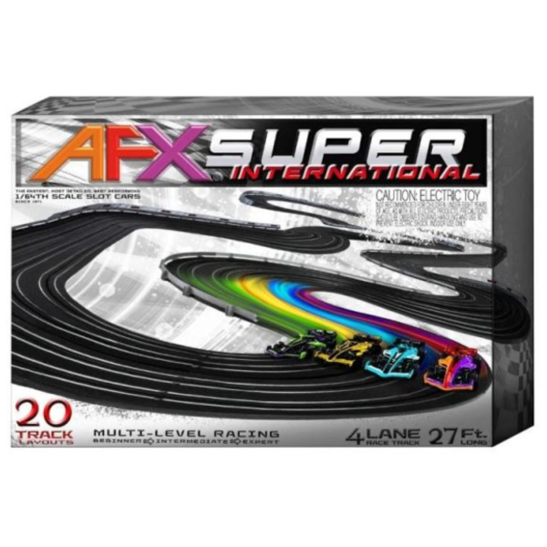 (預購) AFX Mega-G+ 1/64 Super International 4車道 HO電刷軌道車套組 含4台方程式賽車 22157 20260813 AFX Mega-G+ 1/64 Super International 4車道 HO電刷軌道車套組 含4台方程式賽車 22157