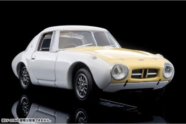 (預購) TOMYTEC 1/64 LV-215b 1965 豐田 Toyota Sports 800 Custom Color (White/Yellow) 20260625 TOMYTEC 1/64 LV-215b 1965 豐田 Toyota Sports 800 Custom Color (White/Yellow)