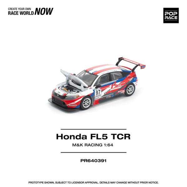 (預購) POP RACE 1/64 本田 HONDA CIVIC TYPE-R (FL5) TCR - M&K RACING (預購) POP RACE 1/64 本田 HONDA CIVIC TYPE-R (FL5) TCR - M&K RACING