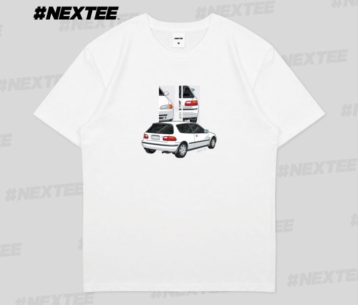 NEXTee 翻轉模玩系列 五代喜美 短袖T恤 白色 NEXTee 翻轉模玩系列 五代喜美 短袖T恤 白色
