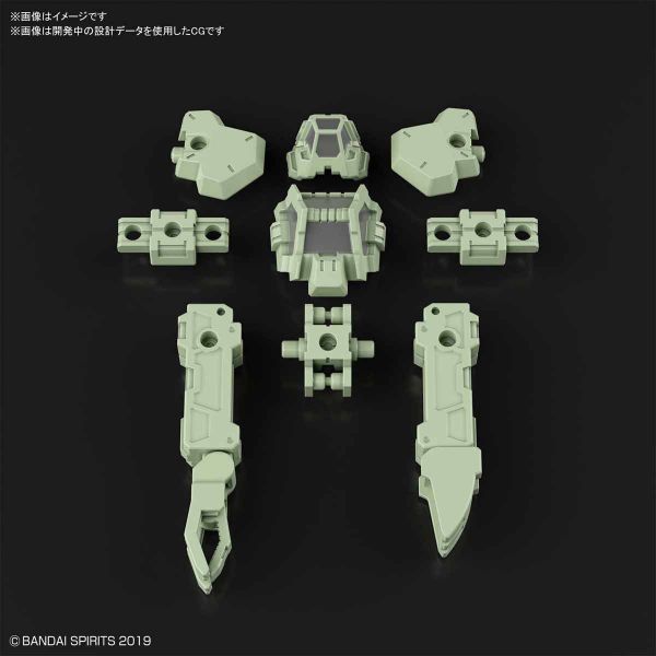 BANDAI 1/144 30mm OP-17 特殊作業用選配式裝甲 拉比歐用 淺綠色 組裝模型 BANDAI,1/144,30MM,防衛作戰用選配式裝甲,拉比歐用,淺綠色