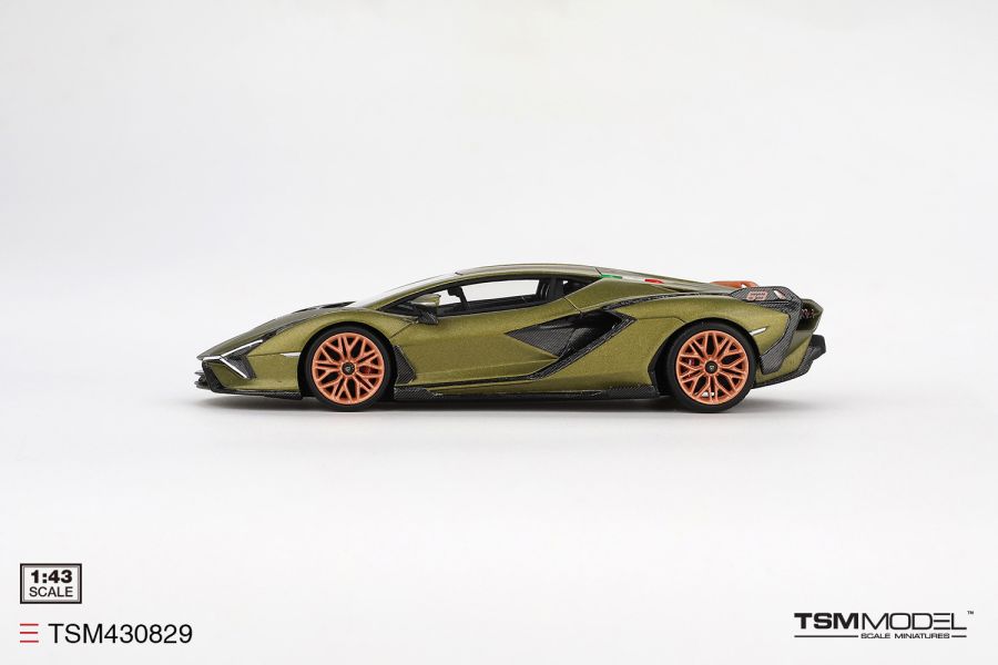 TSM MODEL 1/43 藍寶堅尼 Lamborghini Sian FKP 37 Verde Gea Matt TSM430829 TSM MODEL 1/43 藍寶堅尼 Lamborghini Sian FKP 37 Verde Gea Matt TSM430829