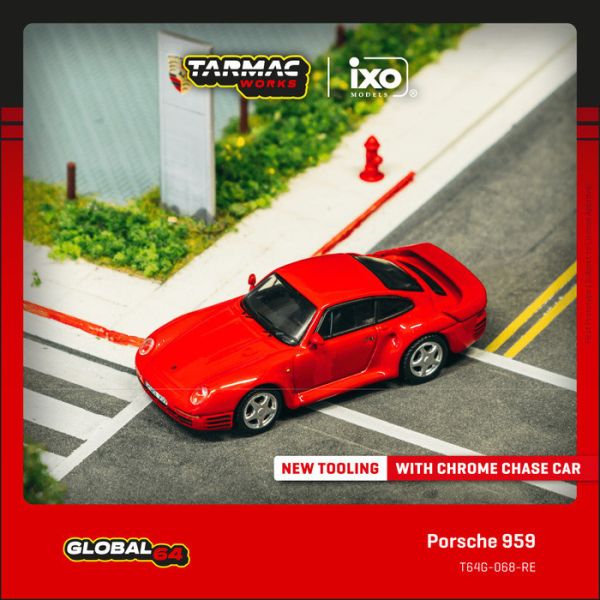 TARMAC WORKS 1/64 保時捷 Porsche 959 Red T64G-068-RE TARMAC WORKS 1/64 保時捷 Porsche 959 Red T64G-068-RE