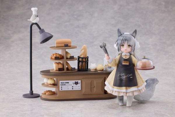 RIBOSE 核糖文化 下午茶貓場景 Meow鎮 麵包店 店員Meow&顧客Meow 套組 PVC RIBOSE 核糖文化 下午茶貓場景 Meow鎮 麵包店 店員Meow&顧客Meow 套組 PVC