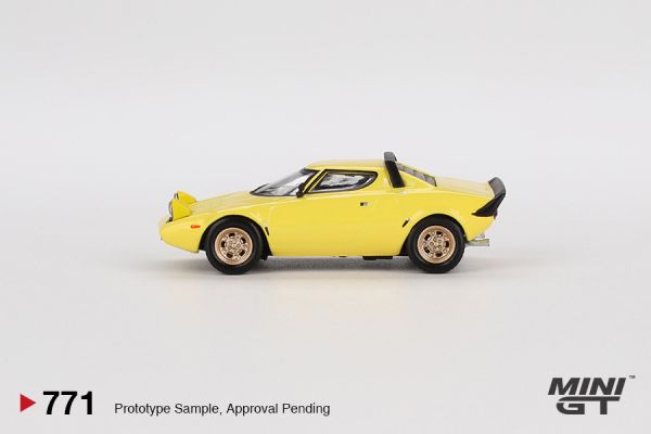 MINIGT 1/64 蘭吉雅 Lancia Stratos HF Stradale Giallo Fly 鉛黃色 MINIGT 1/64 蘭吉雅 Lancia Stratos HF Stradale Giallo Fly 鉛黃色
