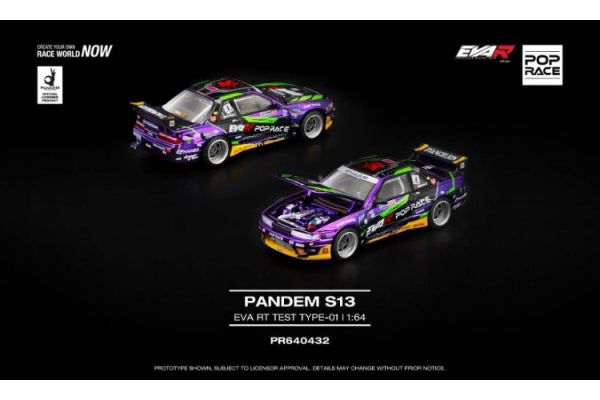 (預購) POP RACE 1/64 新世紀福音戰士 PANDEMS13 EVA RT TEST TYPE-01 初號機式樣 PR640432 20251028 POP RACE 1/64 新世紀福音戰士 PANDEMS13 EVA RT TEST TYPE-01 初號機式樣 PR640432