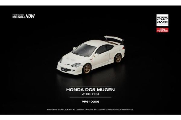 (預購) POP RACE 1/64 本田 Honda DC5 MUGEN WHITE PR640306 20260319 POP RACE 1/64 本田 Honda DC5 MUGEN WHITE PR640306