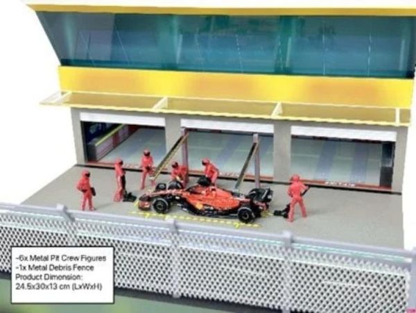 (預購) American Diorama 1/64 1:64 Grand Prix Paddock Diorama Team Red 紅隊 AD-2447 20260507 American Diorama 1/64 1:64 Grand Prix Paddock Diorama Team Red 紅隊 AD-2447