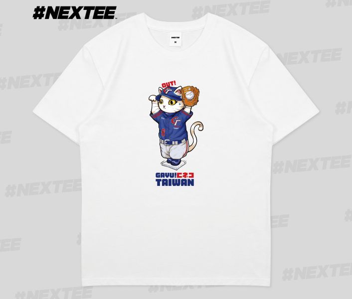 NEXTee KONEKO HT. 中華隊加油 短袖T恤 白色＆黑色 NEXTee KONEKO HT. 中華隊加油 短袖T恤 白色＆黑色