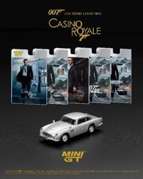 (預購) [吊卡版] MINIGT 1/64 Aston Martin DB5 “Casino Royale” 西文版 LHD MGT00909-007S 20260429 [吊卡版] MINIGT 1/64 Aston Martin DB5 “Casino Royale” 西文版 LHD MGT00909-007S