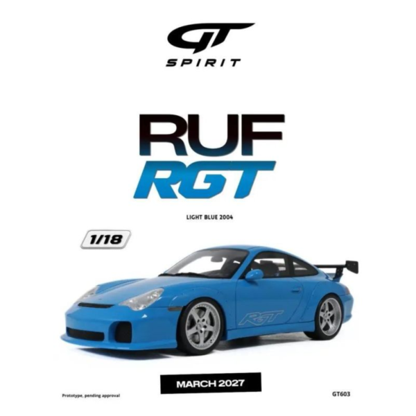 (預購) GT SPIRIT 1/18 RUF RGT LIGHT BLUE 2004 GT603 20260928 GT SPIRIT 1/18 RUF RGT LIGHT BLUE 2004 GT603